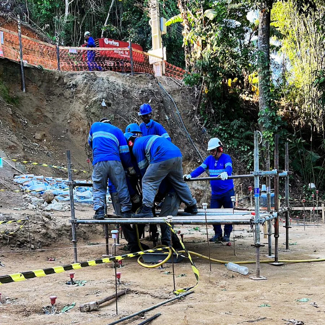 Sondagem SPT em campo